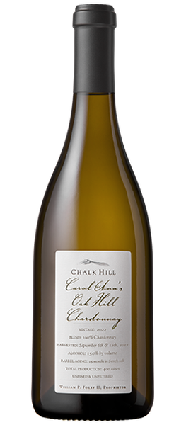 2022 Chalk Hill Carol Ann's Oak Hill Chardonnay, Chalk Hill