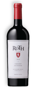 ottle shot of Roth magnum wine, featuring its distinctive label and elegant shape, set against a simple backdrop