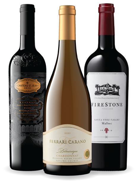 Three bottles of wine